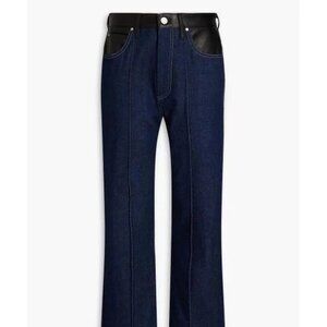 Goldsign Dark Indigo and Black Straight Jeans Size 27